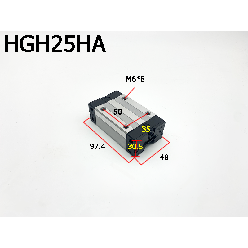 Square HGH15HA-HGH65HA Linear Guide